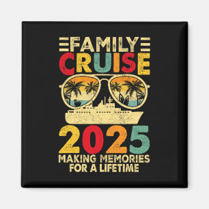 Family Cruise 2025 T-Shirt Matching Summer Vaca Magnet