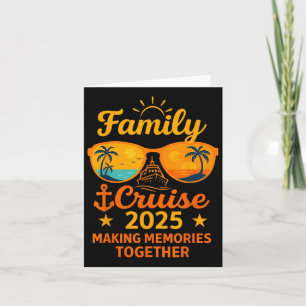 Family Cruise 2025 Vacation Erinnerungen T-Shirt Karte