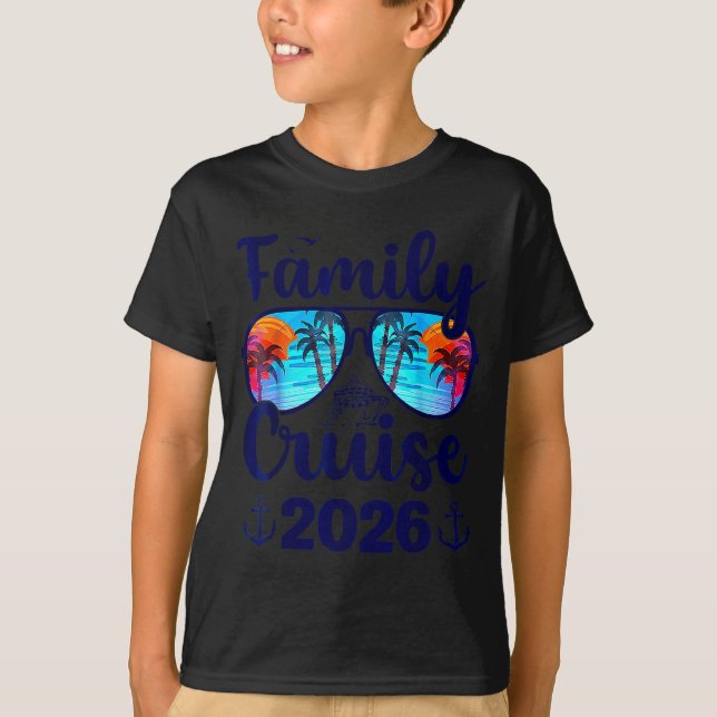 Family Cruise 2026 Family Vacation Matching Family T-Shirt (Vorderseite)