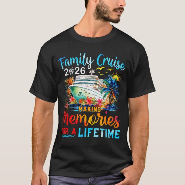 Family Cruise 2026 Group Matching Cruisin Together T-Shirt (Vorderseite)