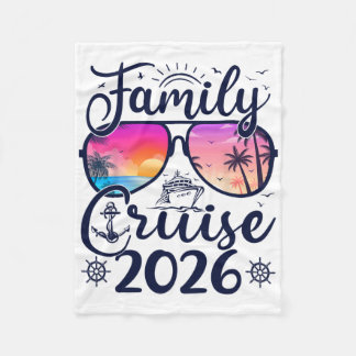Family Cruise 2026 Summer Vacation Matching Family Fleecedecke