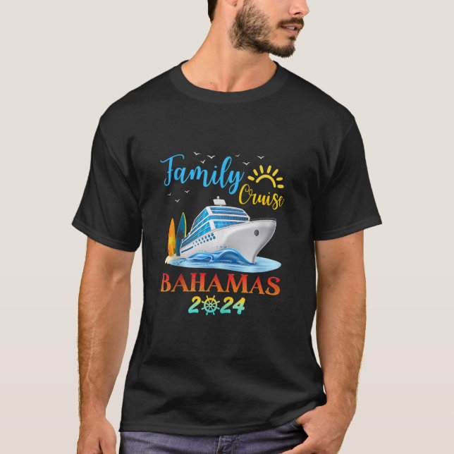 Family Cruise Bahamas 2024 Squad Matching Vacation T-Shirt (Vorderseite)