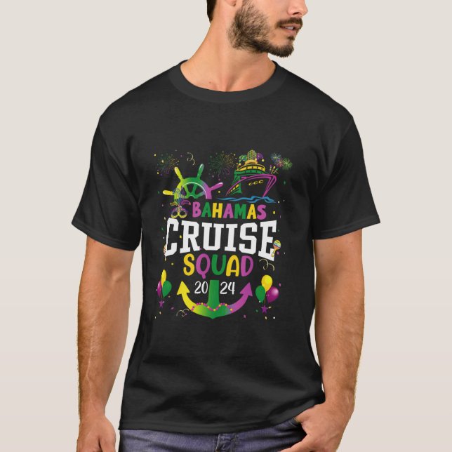 Family Cruise Bahamas 2024 Squad Matching Vacation T-Shirt (Vorderseite)