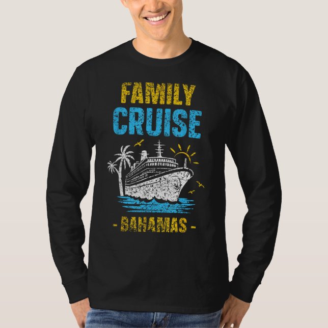 Family Cruise Bahamas Vacation Cruise Ship Travel T-Shirt (Vorderseite)
