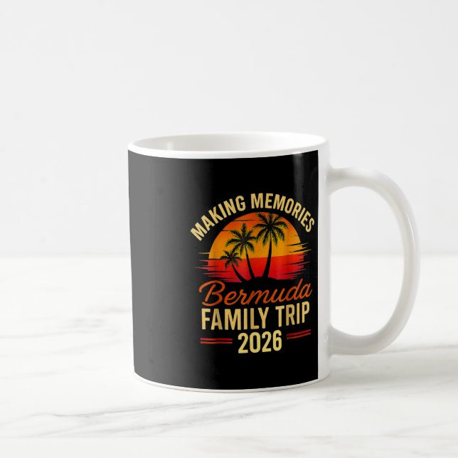 Family Cruise Bermuda 2026 Summer Matching Vacatio Kaffeetasse (Rechts)