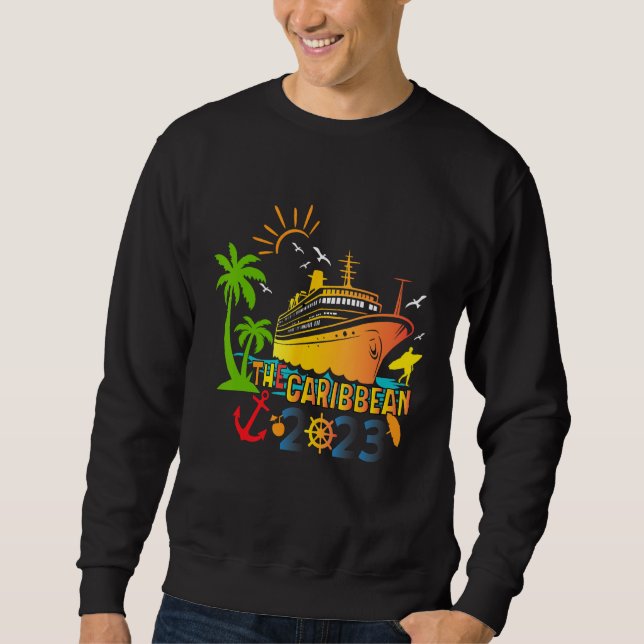 Family Cruise Caribbean 2023 Summer Matching Cruis Sweatshirt (Vorderseite)