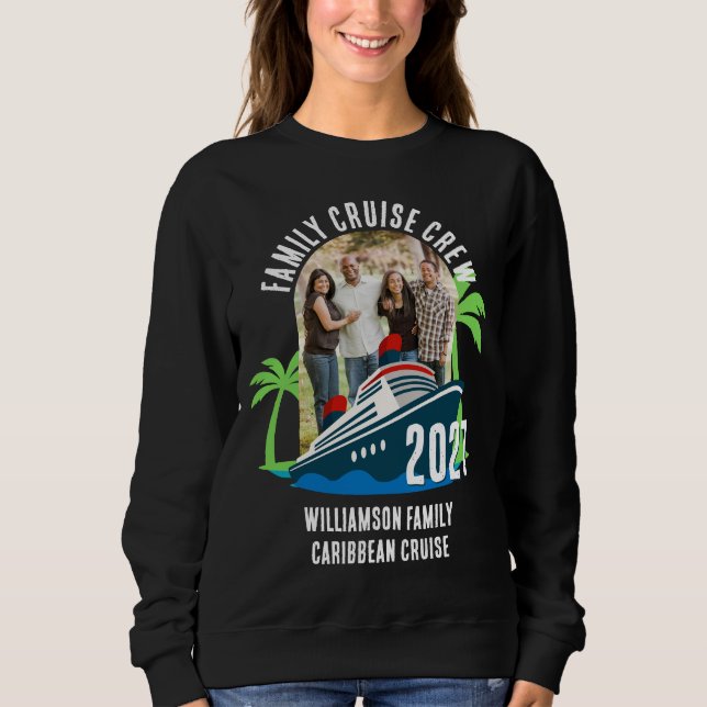 Family Cruise Crew Matching Photo Vacation Sweatshirt (Vorderseite)