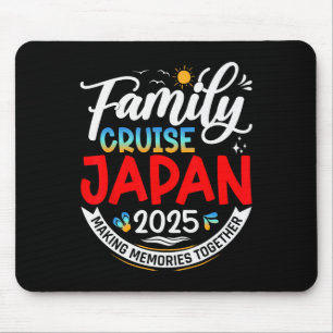 Family Cruise Japan 2025 Matching Family Vacation Mousepad