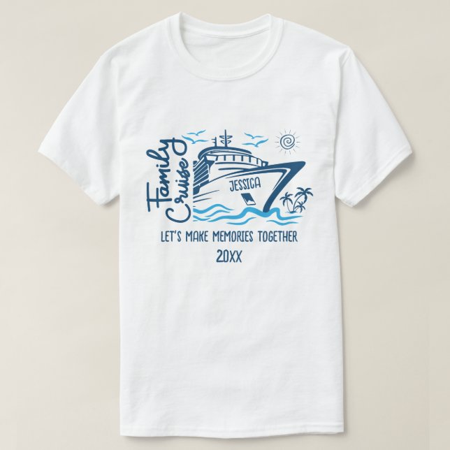 Family Cruise Machen wir Erinnerungen und Individu T-Shirt (Design vorne)