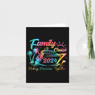 Family Cruise Shirt 2024 Urlaub Erinnerungen mache Karte