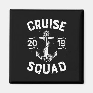 Family Cruise Squad 2019 T Shirt Urlaub Vintag Magnet