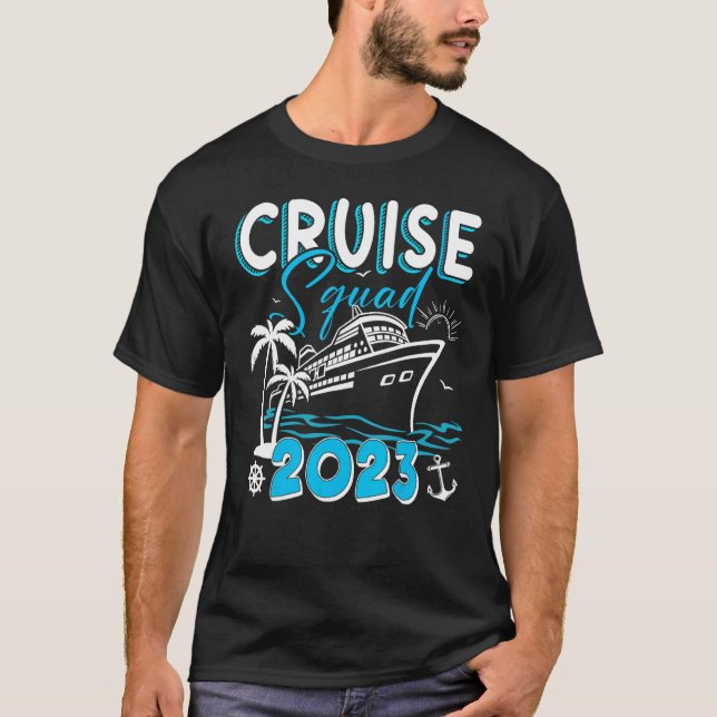 Family Cruise Squad 2023 Family Matching Group Squ T-Shirt (Vorderseite)