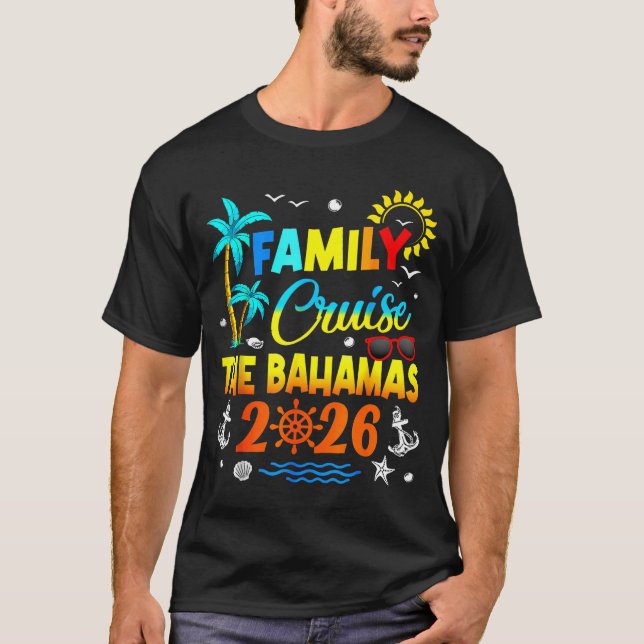 Family Cruise The Bahamas 2026 Summer Matching Vac T-Shirt (Vorderseite)