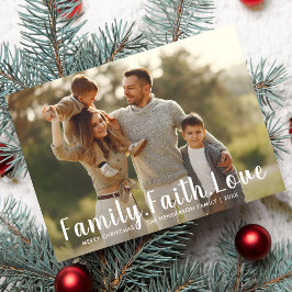 Family Faith Liebe Frohe Weihnachten Grosses Foto