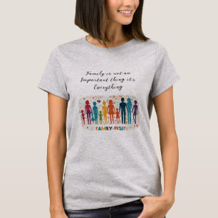"Family First: Heartfelt Unity T - Shirt Design"
