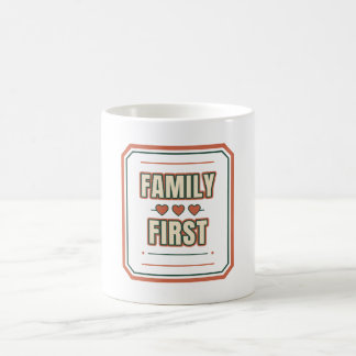 Family First Linked Hearts - Keramik-Kaffeetasse Kaffeetasse
