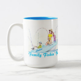 Family Fishin' Fun Zweifarbige Tasse