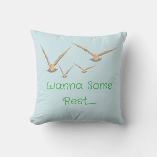 "Family Flight" Decorative Kissen - "Wanna some re