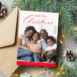 FAMILY FOTO Frohe Weihnachten niedliche Kalligraph<br><div class="desc">von kat massard >>> www.simplysweetPAPERIE.com << Ein super einfaches Foto-Urlaubskarte-Design, um die Saison mit Familie und Freunden zu feiern. Maximaler Platz, um Ihre schöne Familie zu zeigen! TIPS 1. Um das Foto zu verändern, drücken Sie den Knopf "Anpassen". 2. Sie können auch die Schriftart ändern, verschieben und mehr Text hinzufügen!...</div>