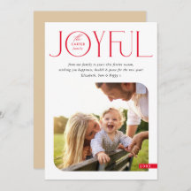 FAMILY FOTO Moderne, elegante Typografie JOYFUL Ro