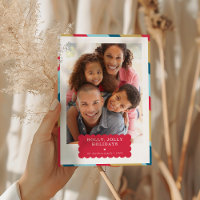 FAMILY FOTO Modernes Mindest-Grenze Rotes Gold Bla