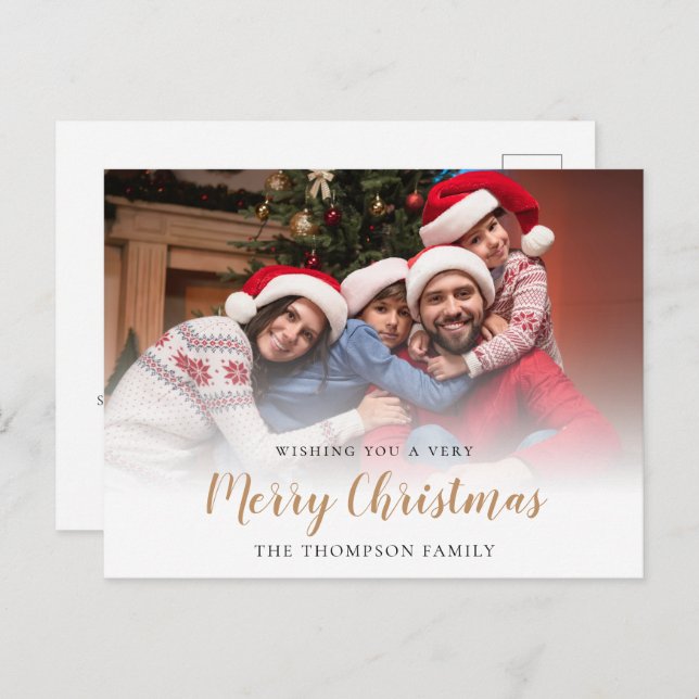 Family Foto Overlay Frohe Weihnachten (Vorne/Hinten)