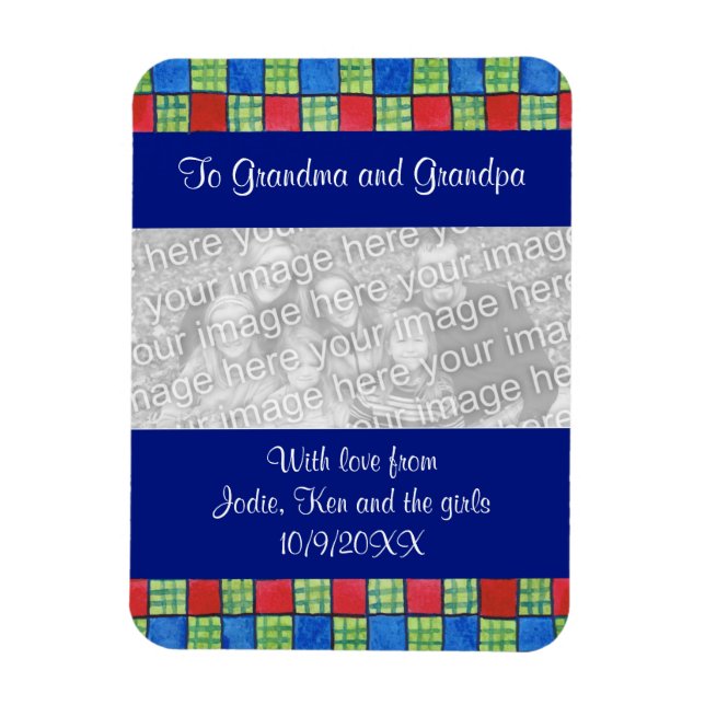 Family Foto Upload Kühlschrankmagnet Magnet (Vertikal)