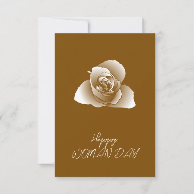 Family&Friends Refined White Usual Shades Rose Karte (Vorderseite)