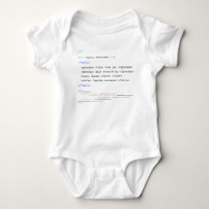 Family Funny Newborn Baby Code Sprichwort Strampler