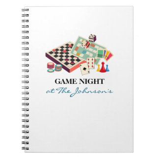Family Game Night Personalized Scorekeeping Notizblock