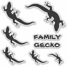 FAMILY GECKO AUFKLEBER