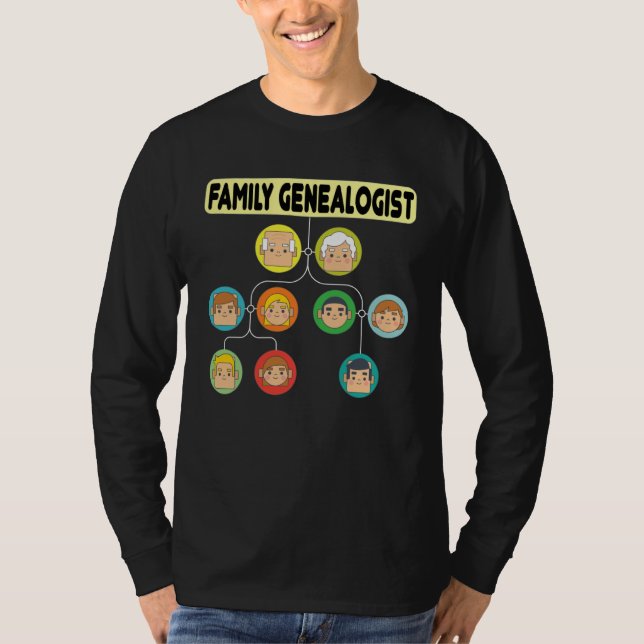 Family Genealogist I Know Which Branch The Nuts Ca T-Shirt (Vorderseite)