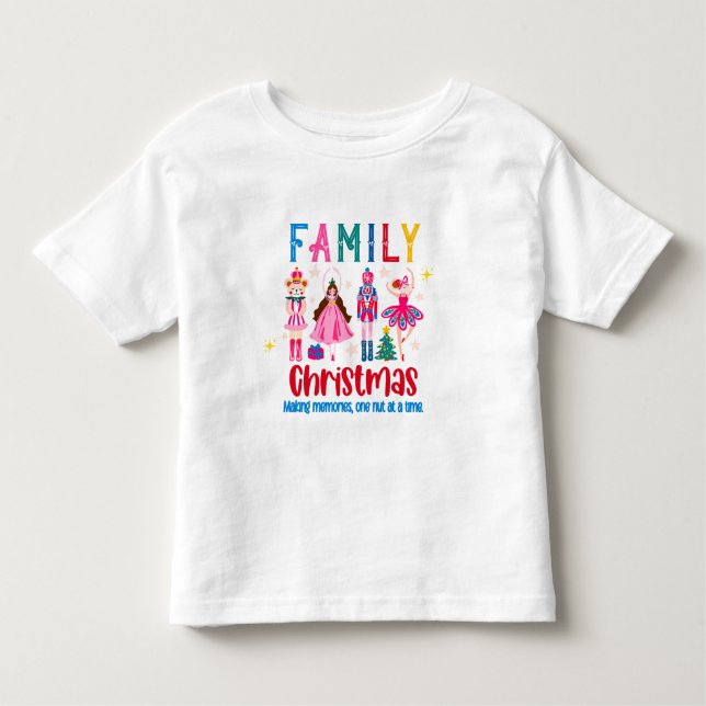 Family Group Funny Christmas , Nutcracker Ballet Kleinkind T-shirt (Vorderseite)