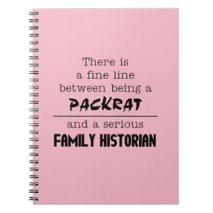 Family Historian Notizbuch (passen Sie Ihre Farbe Notizblock