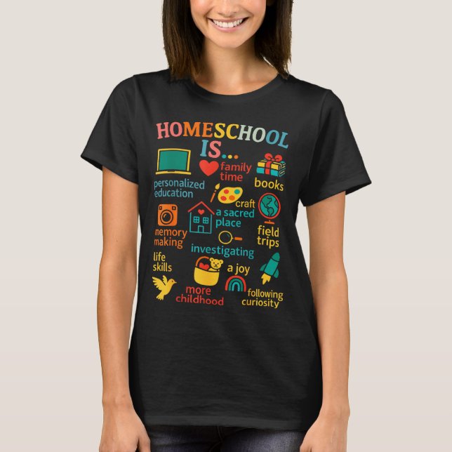 Family Homeschooling New Homeschooler Dad Mom Home T-Shirt (Vorderseite)