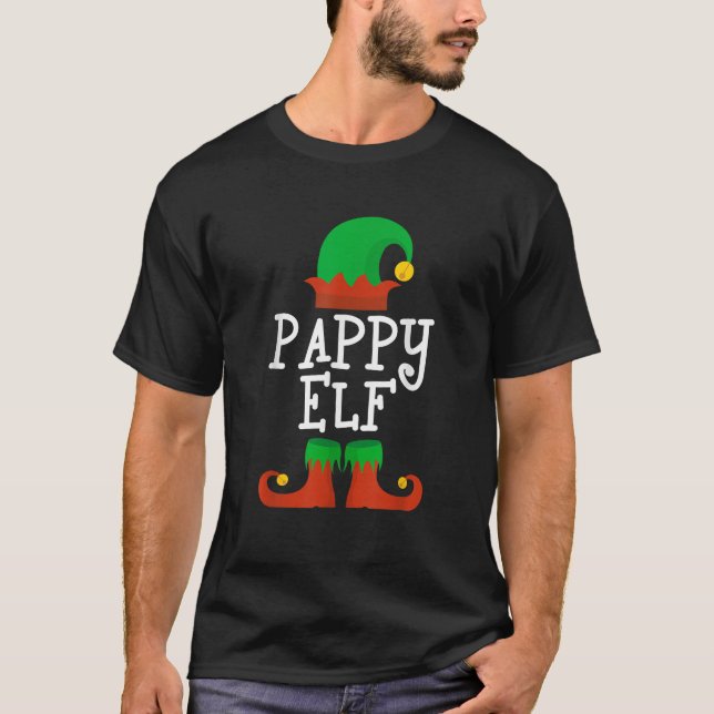 Family I m The Pappy Elf Christmas Matching Pajama T-Shirt (Vorderseite)