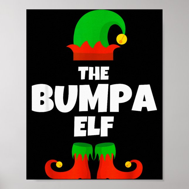 Family I'm The Bumpa Elf Christmas Matching Pajama Poster (Vorne)