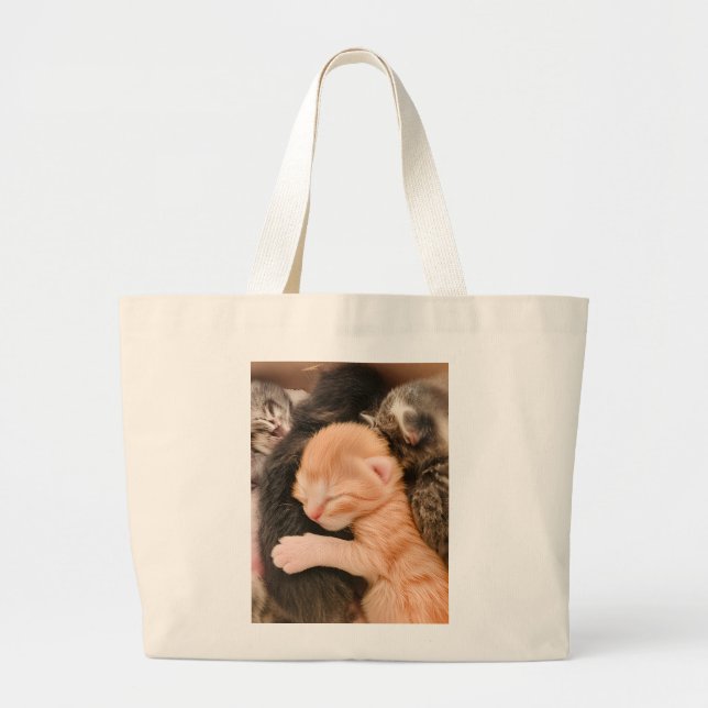 Family Is Everything, Kitten Tote Bag Jumbo Stoffbeutel (Vorne)