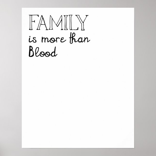 Family is More than Blood Poster (Vorne)