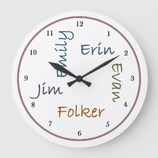 Family Kitchen Clock Große Wanduhr