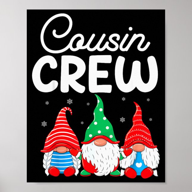 Family Matching Christmas Cousin Crew Cute Christm Poster (Vorne)