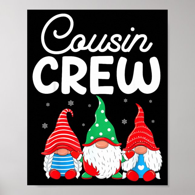 Family Matching Christmas Cousin Crew Cute Christm Poster (Vorne)