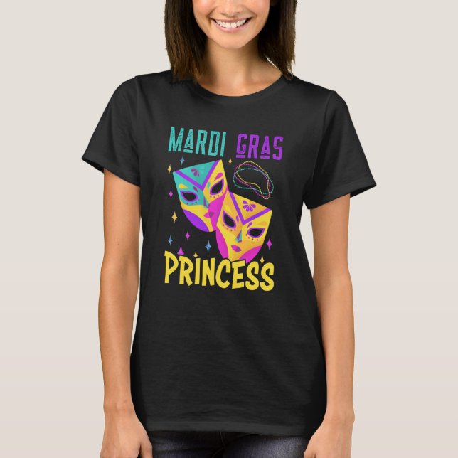 Family Matching Mardi Gras Princess Carnival Costu T-Shirt (Vorderseite)
