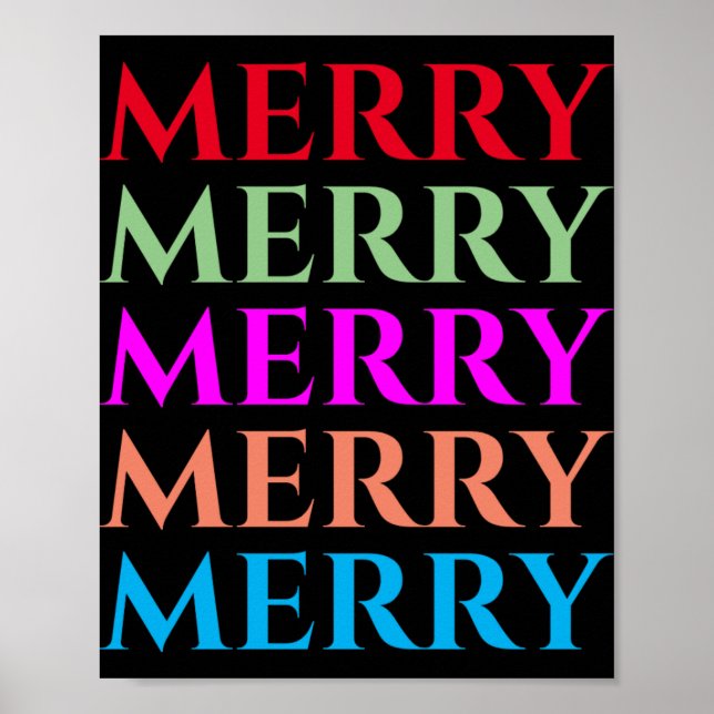 Family Matching Merry Christmas Outfits T Shirt  Poster (Vorne)