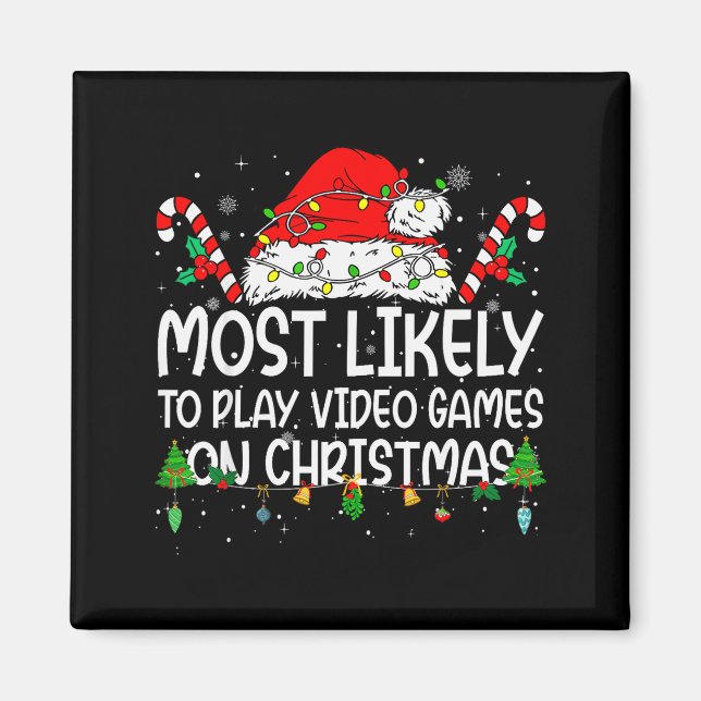 Family Matching Most Likely To Play Video Games On Magnet (Vorne)