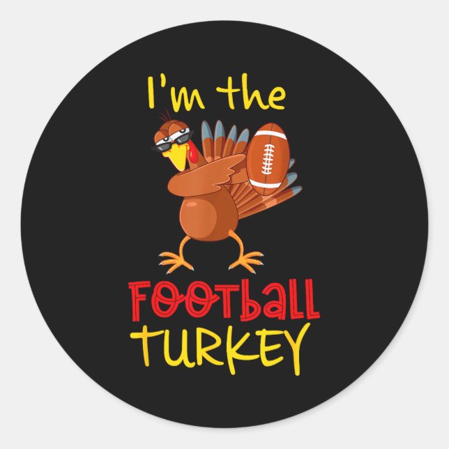 Family Matching Thanksgiving Costume Outfit Uni-ad Runder Aufkleber (Vorderseite)