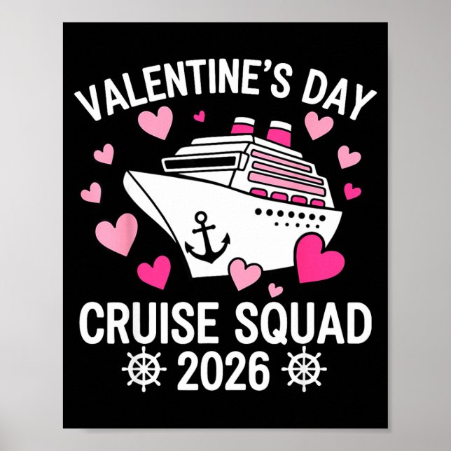 Family Matching Valentines Day Cruise 2026 Husband Poster (Vorne)
