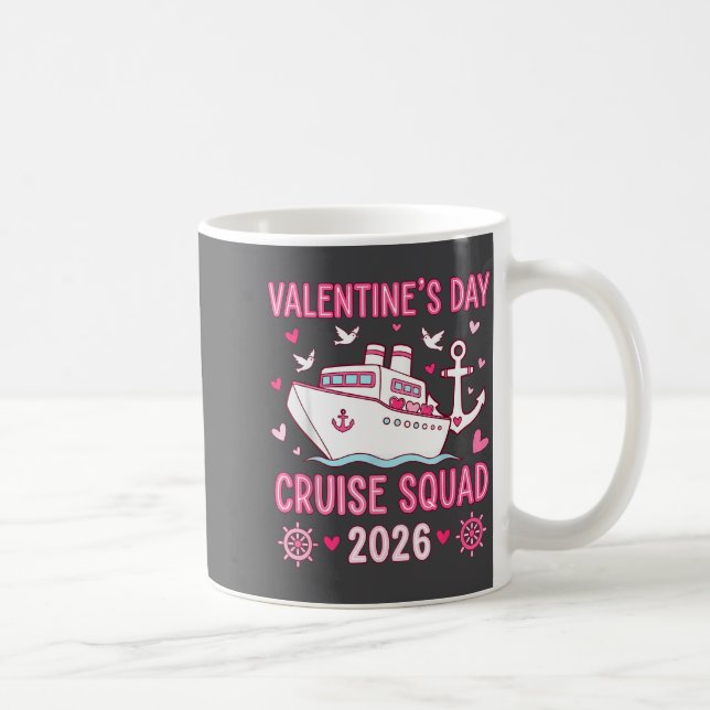 Family Matching Valentines Day Family Cruise Squad Kaffeetasse (Rechts)