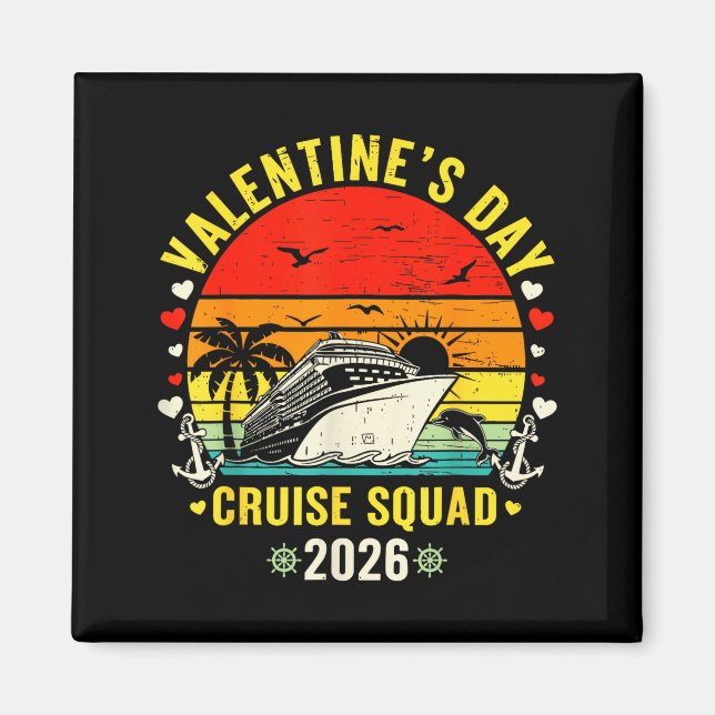 Family Matching Valentines Day For Couples Cruise  Magnet (Vorne)