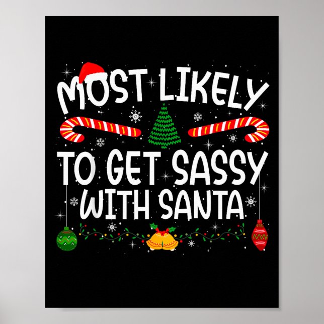 Family Matching Xmas Most Likely To Get Sy With Sa Poster (Vorne)